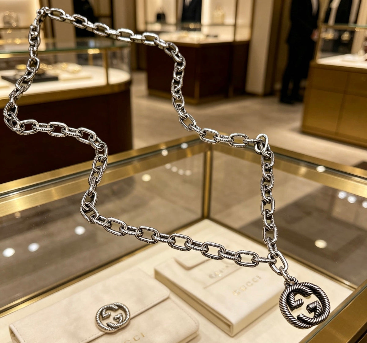Gucci Anger Forest Chain Distressed Necklace – Style 36 - image 2