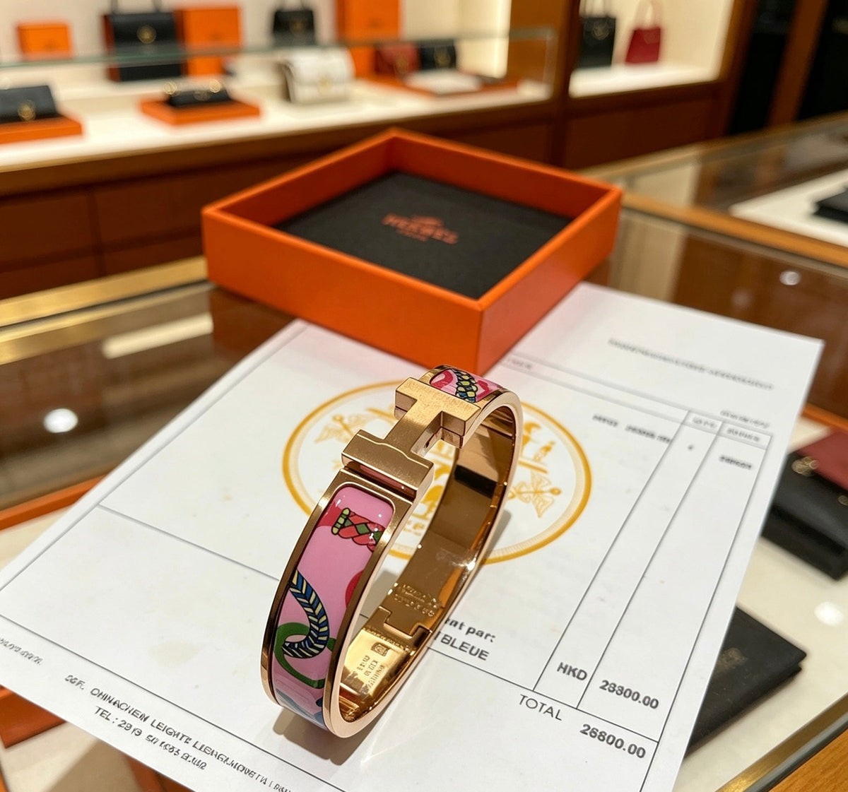 Hermès Enamel Bracelet – Style 05 - image 7