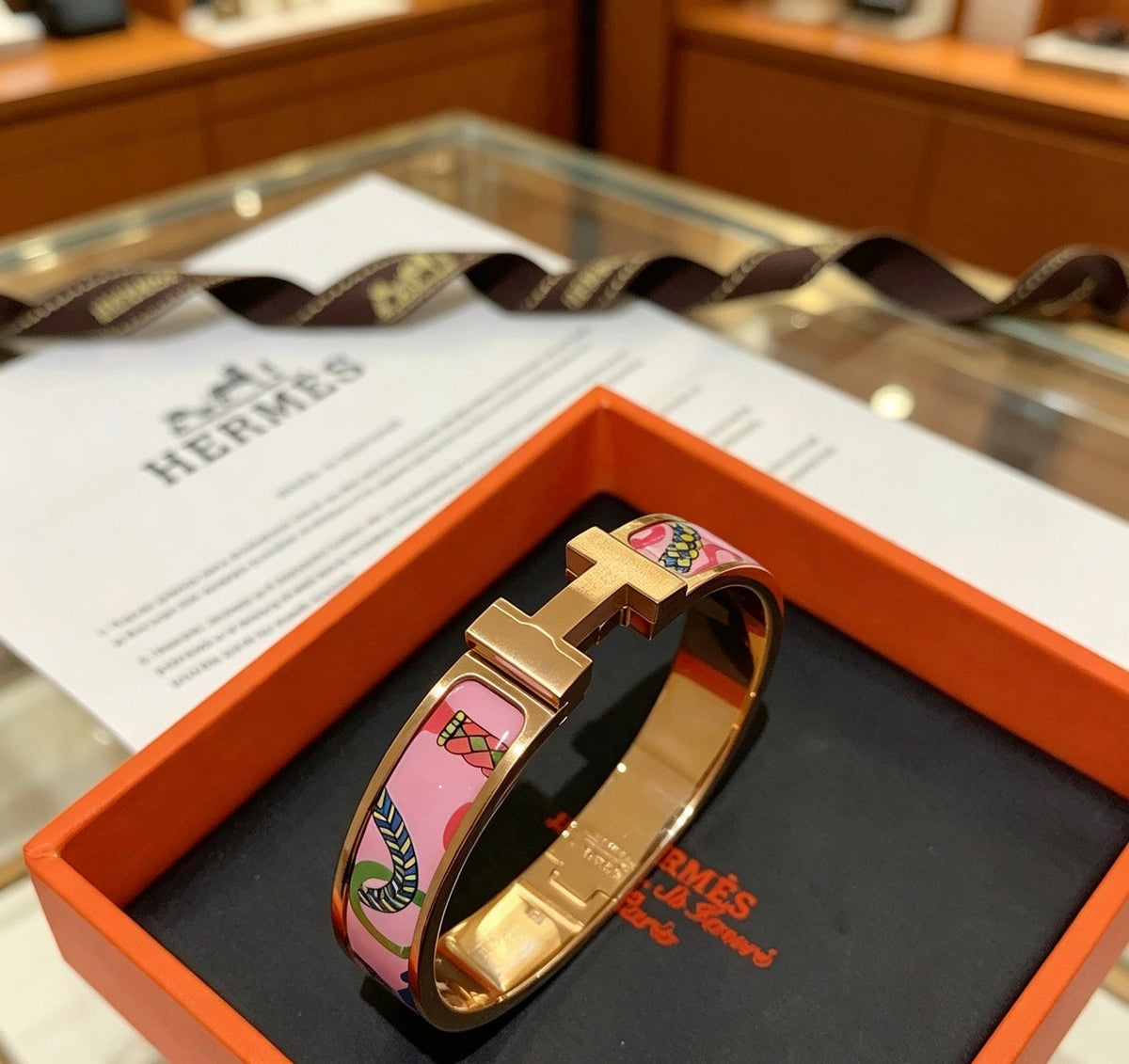 Hermès Enamel Bracelet – Style 05 - image 2