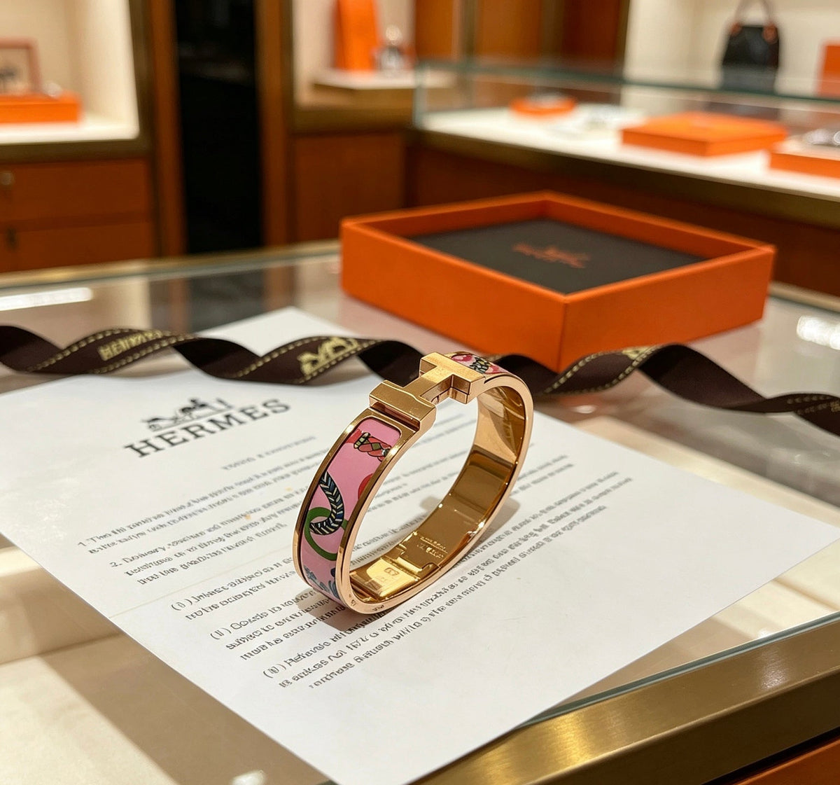 Hermès Enamel Bracelet – Style 05 - image 4