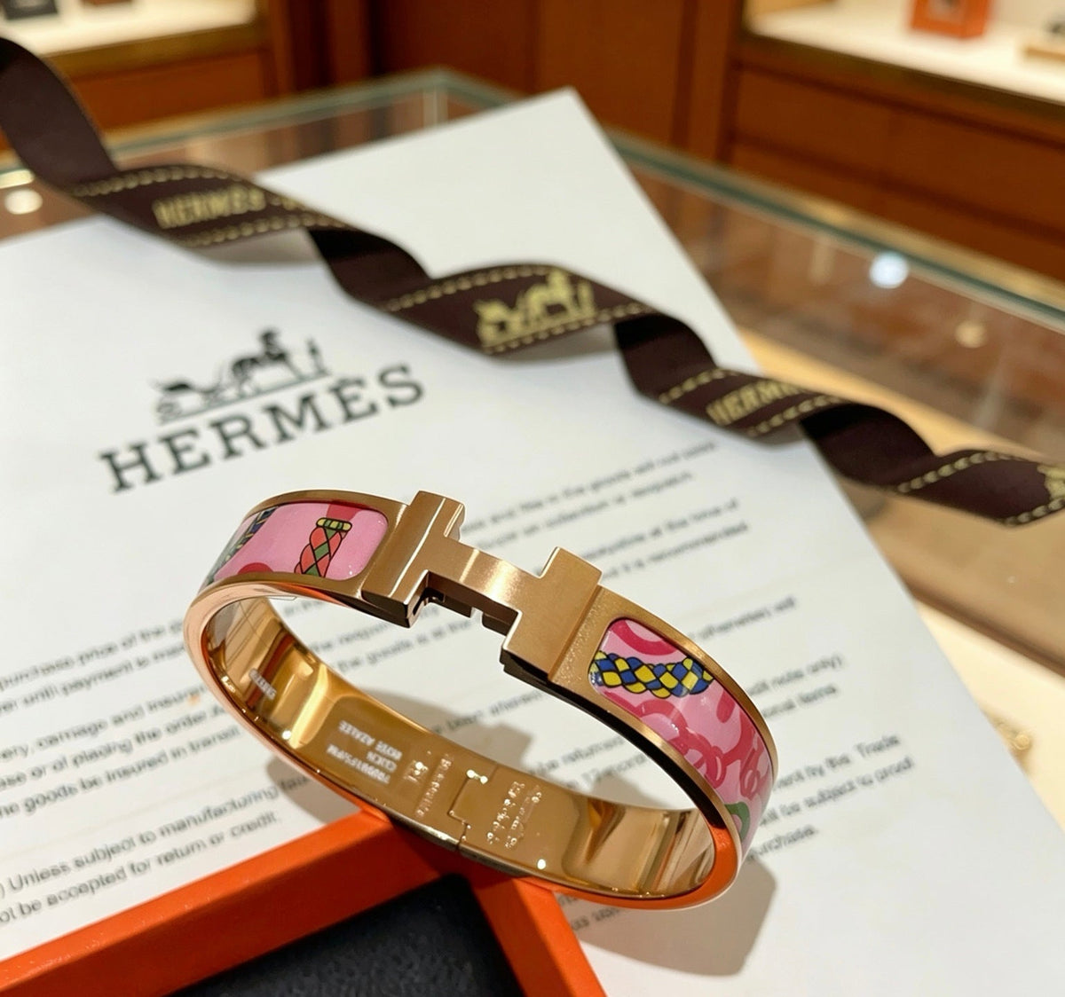 Hermès Enamel Bracelet – Style 05 - image 1