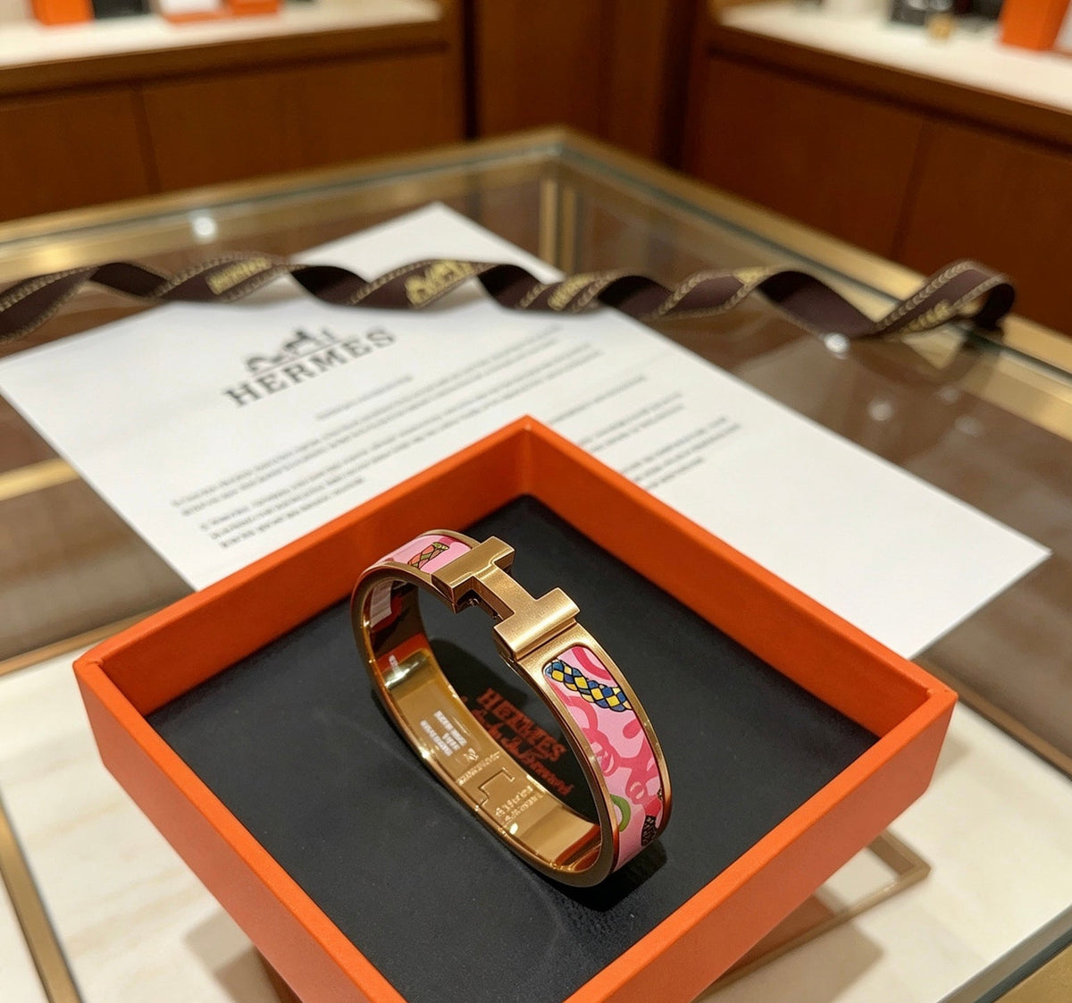 Hermès Enamel Bracelet – Style 05 - image 8