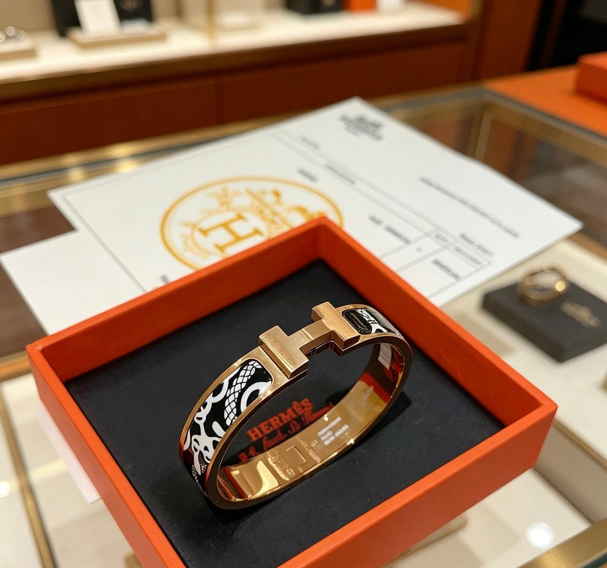 Hermès Enamel Bracelet – Style 03 - image 4