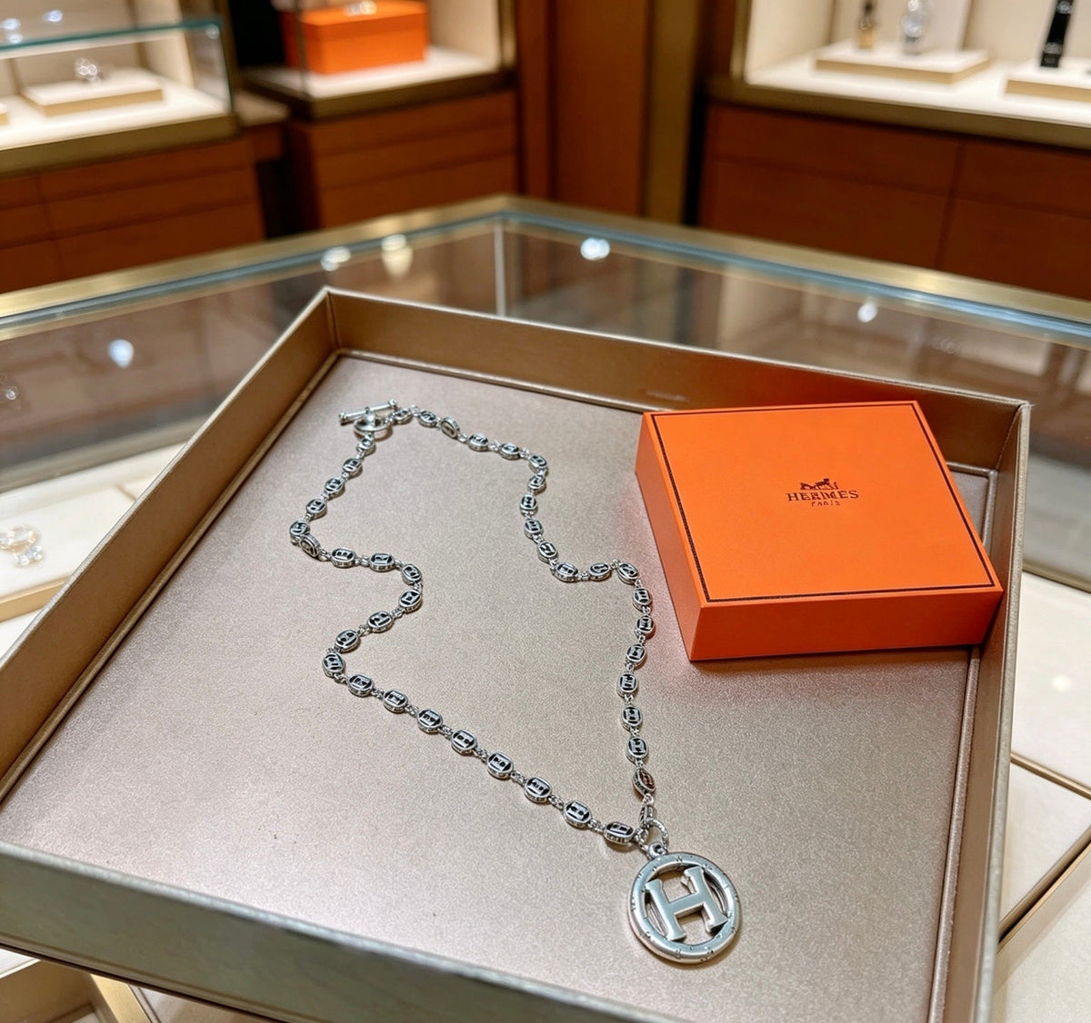 Hermès H Disc Disc Necklace – Style 02 - image 8