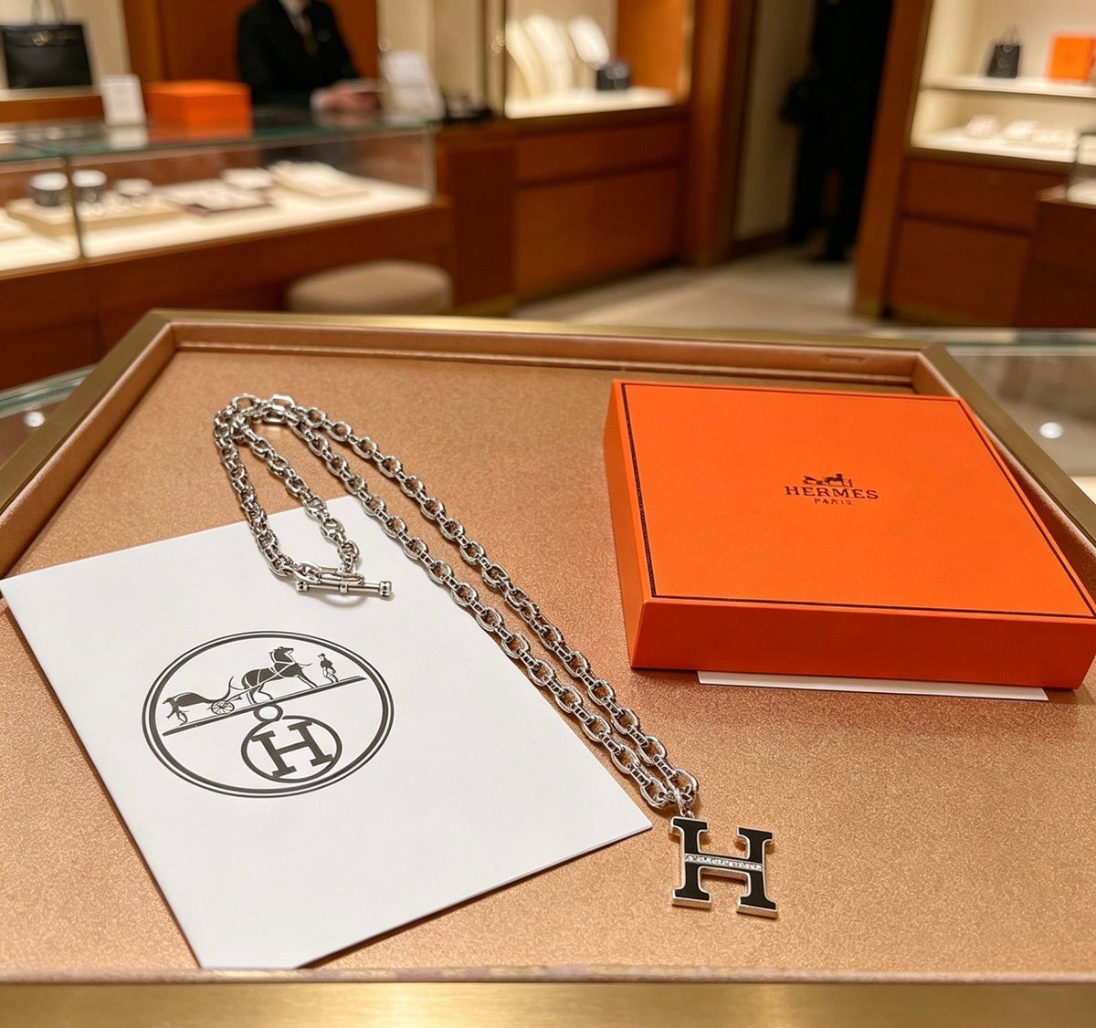 Hermès Toggle Link Necklace - image 7