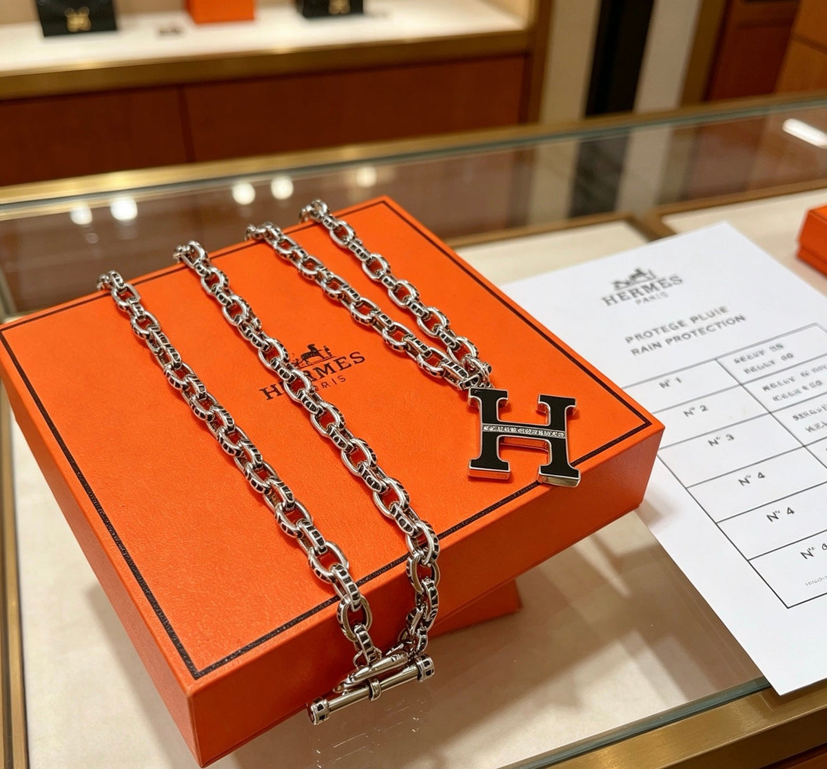 Hermès Toggle Link Necklace - image 3