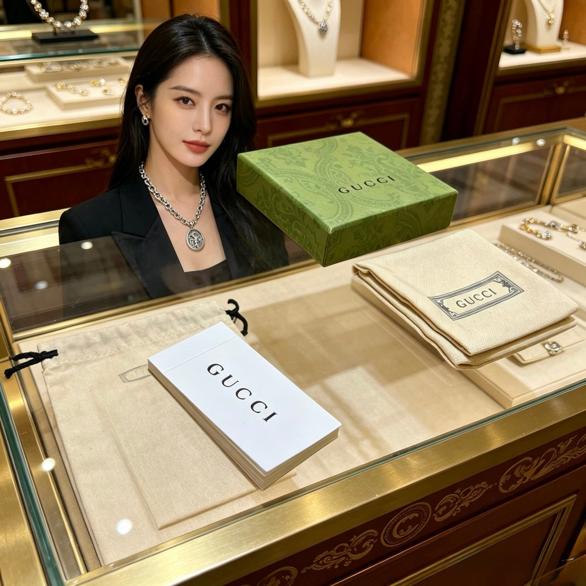 Gucci Anger Forest Chain Distressed Necklace – Style 09 - image 6