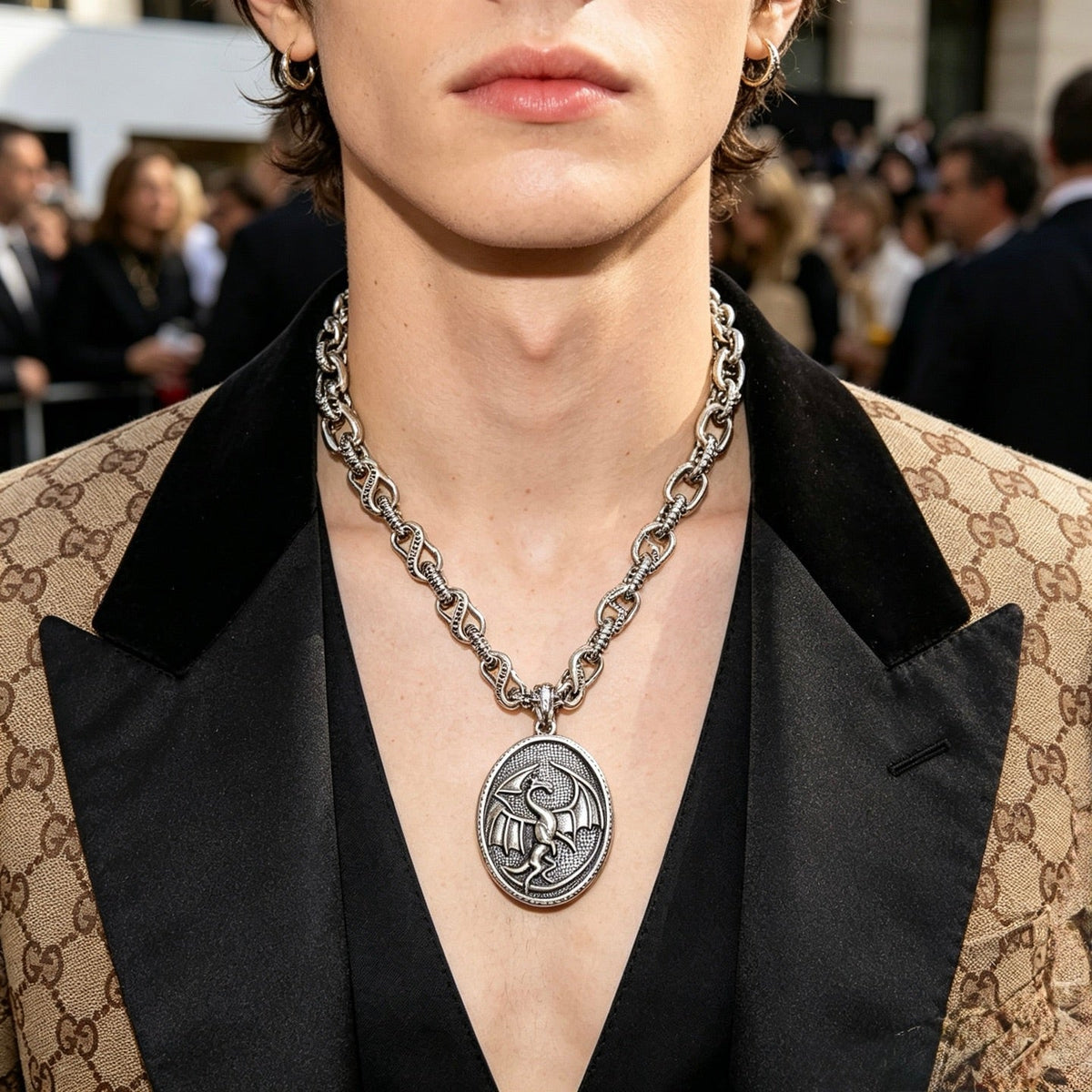 Gucci Anger Forest Chain Distressed Necklace – Style 09 - image 3