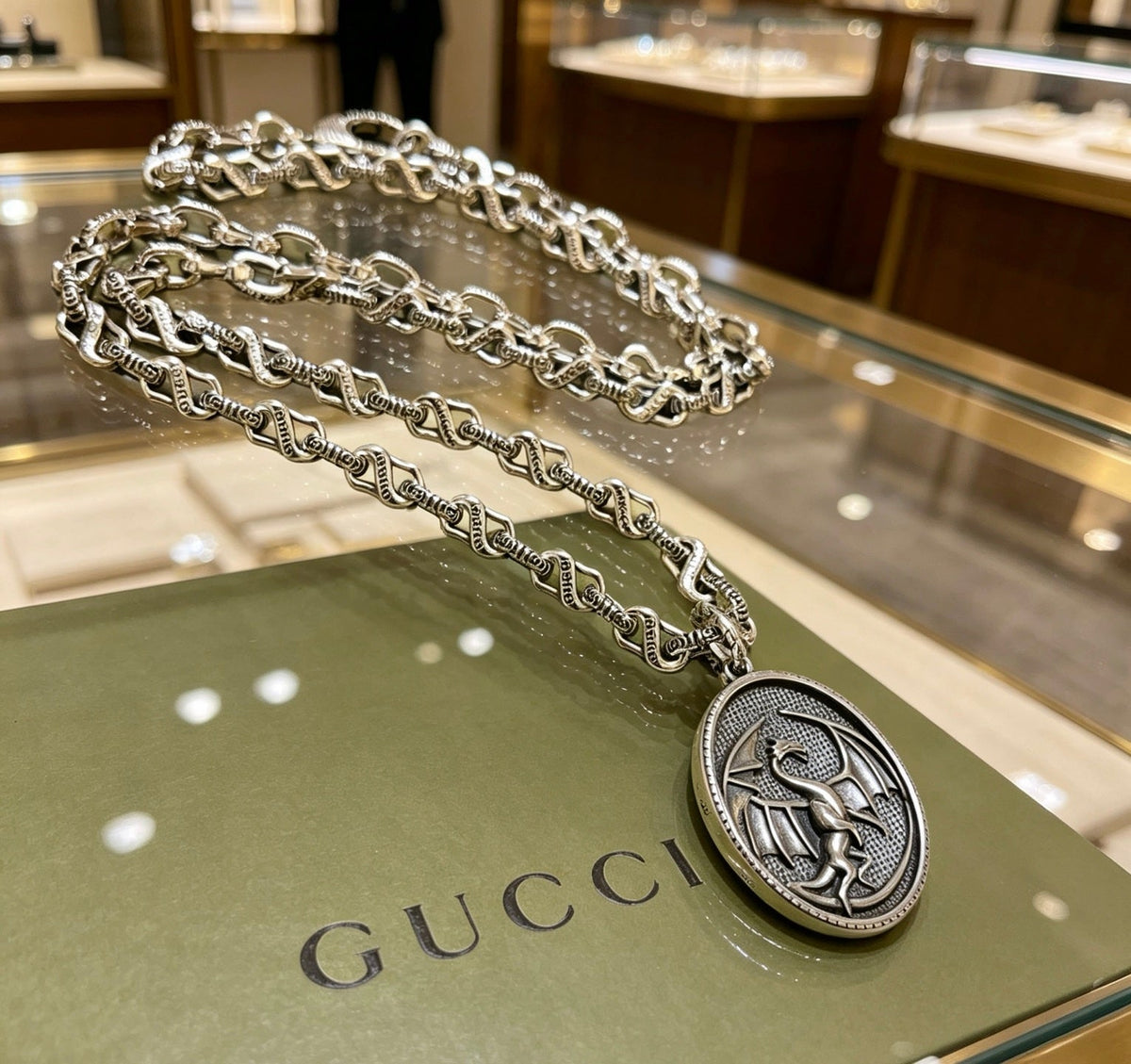 Gucci Anger Forest Chain Distressed Necklace – Style 09 - image 7