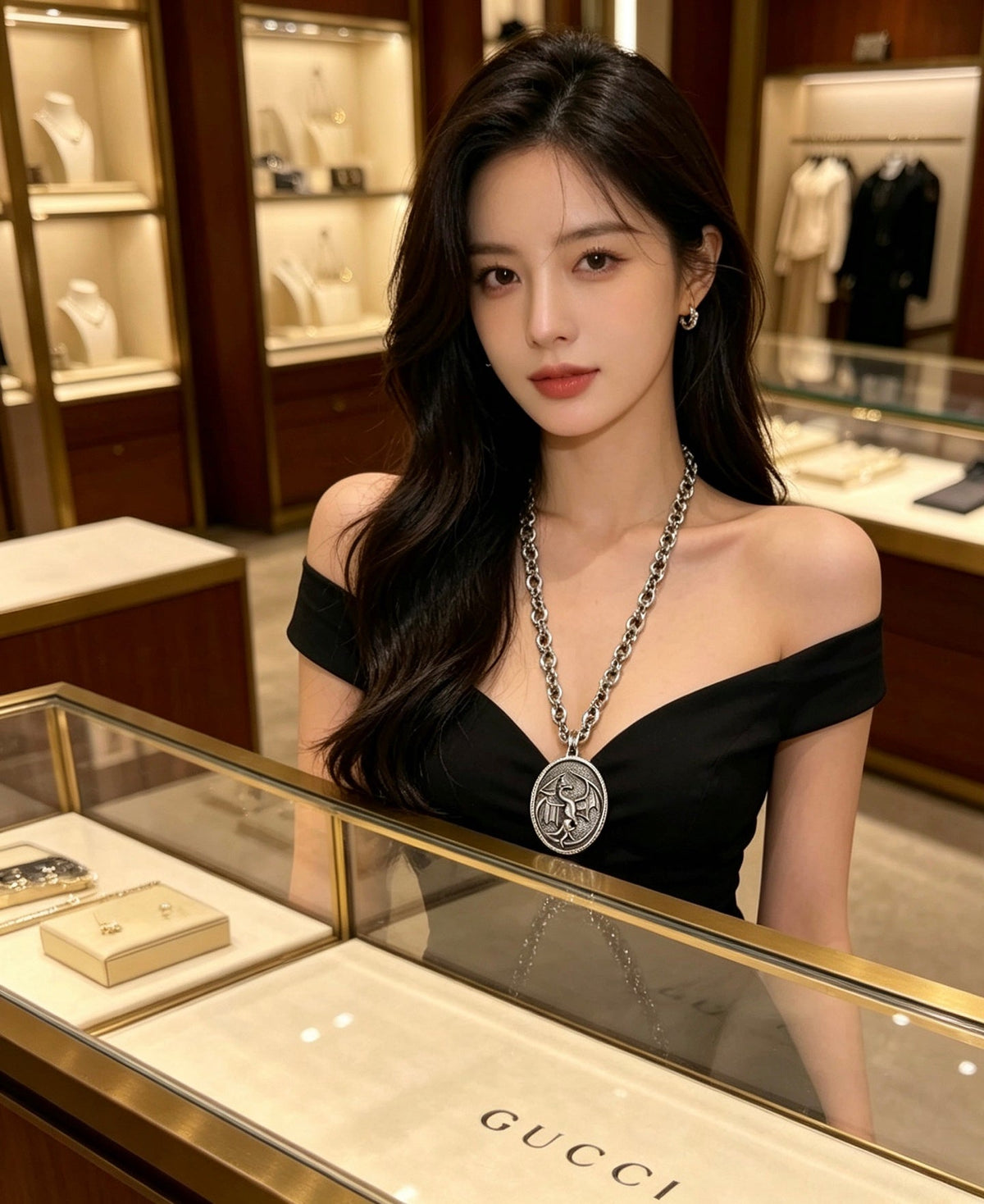 Gucci Anger Forest Chain Distressed Necklace – Style 09 - image 8