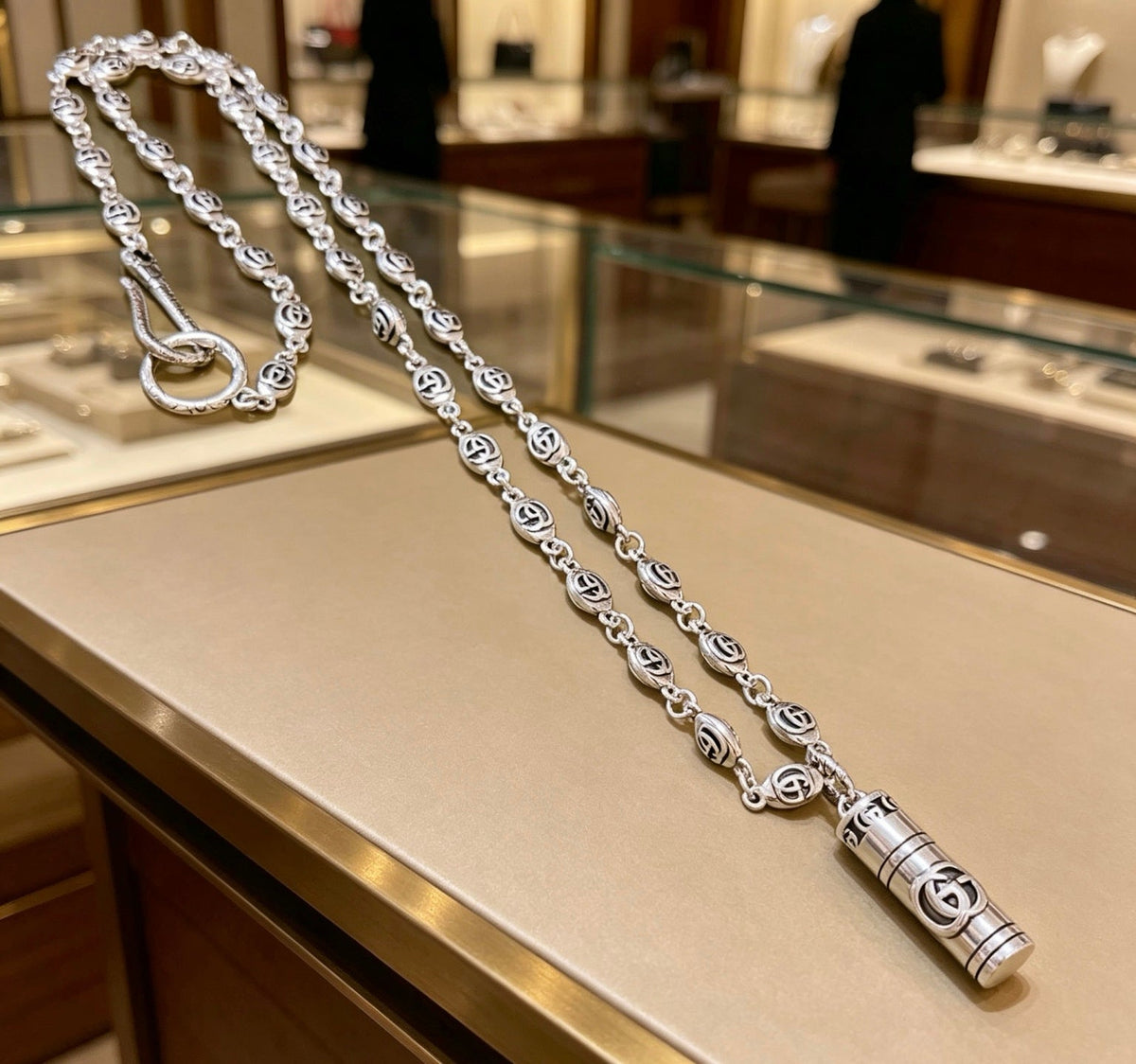 Gucci Anger Forest Chain Distressed Vintage-Inspired Necklace – Style 05 - image 2
