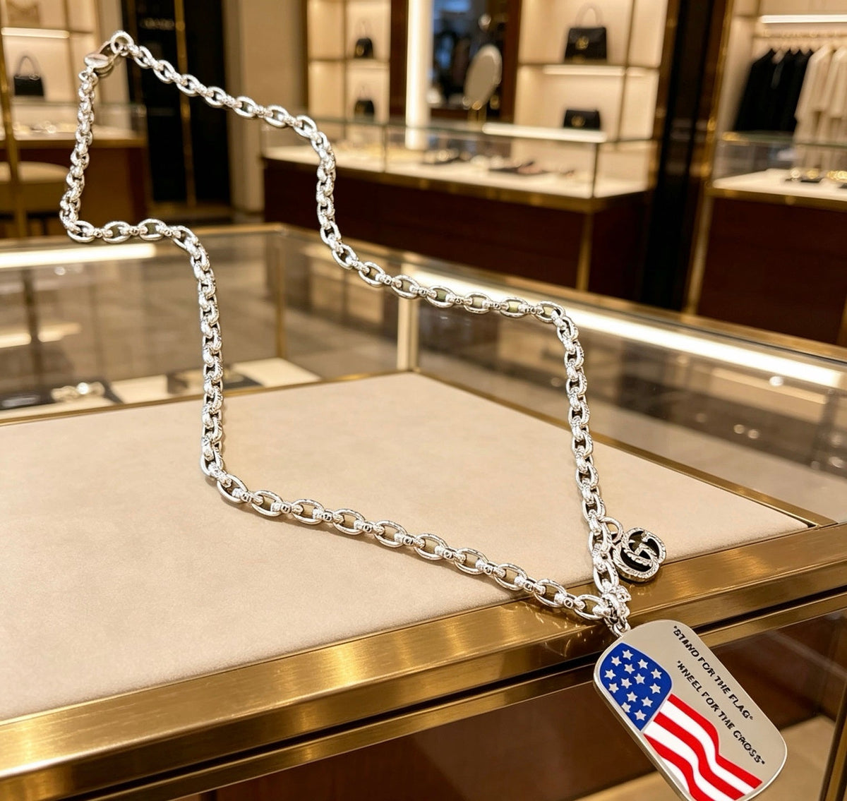 Gucci Anger Forest Chain Distressed Necklace – Style 02 - image 2