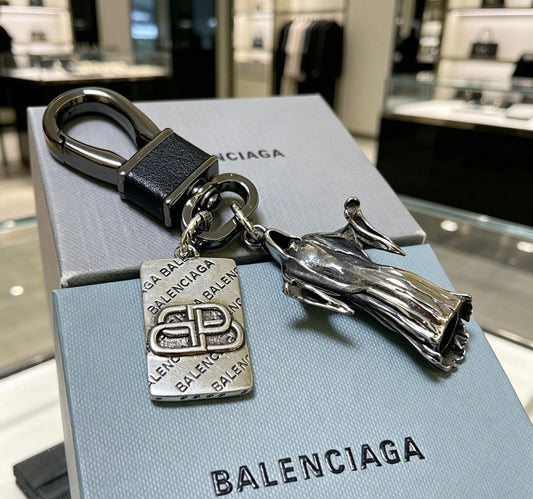 Balenciaga Distressed Keychain - image 1