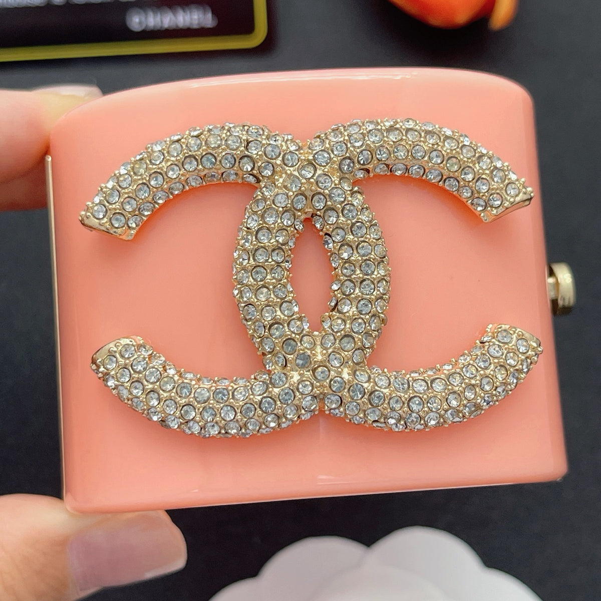 Chanel style acrylic resin bracelets - product photo 1