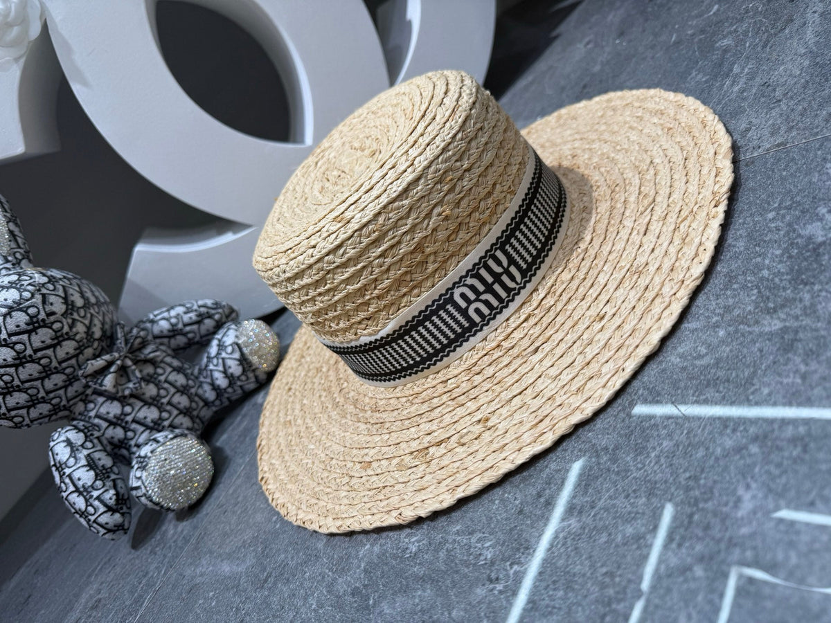 Miu Miu Woven Open Knit Hat - image 7