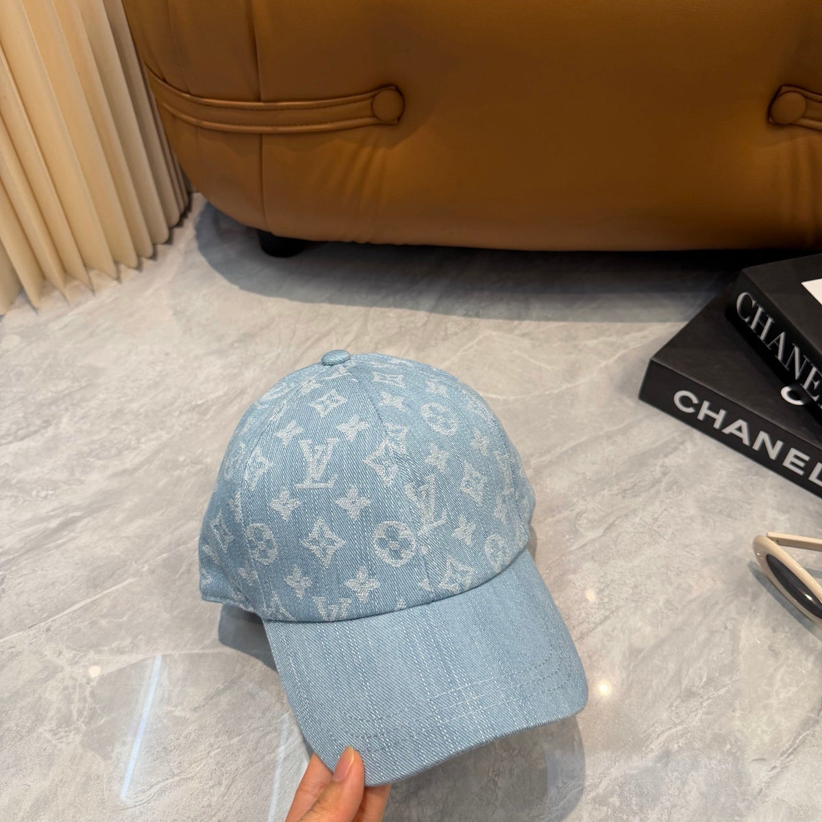 Louis Vuitton Denim Monogram Baseball Cap - image 4