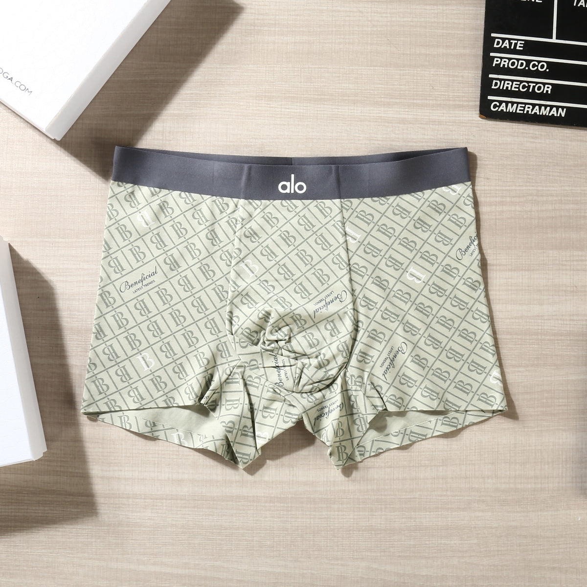 Alo Grey Dark Allover Small Motifs Boxer Briefs, image 8