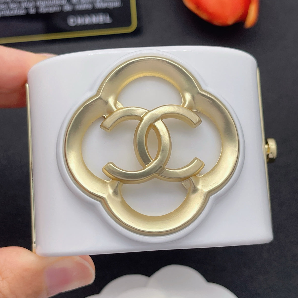 Chanel style acrylic resin bracelets - product photo 1