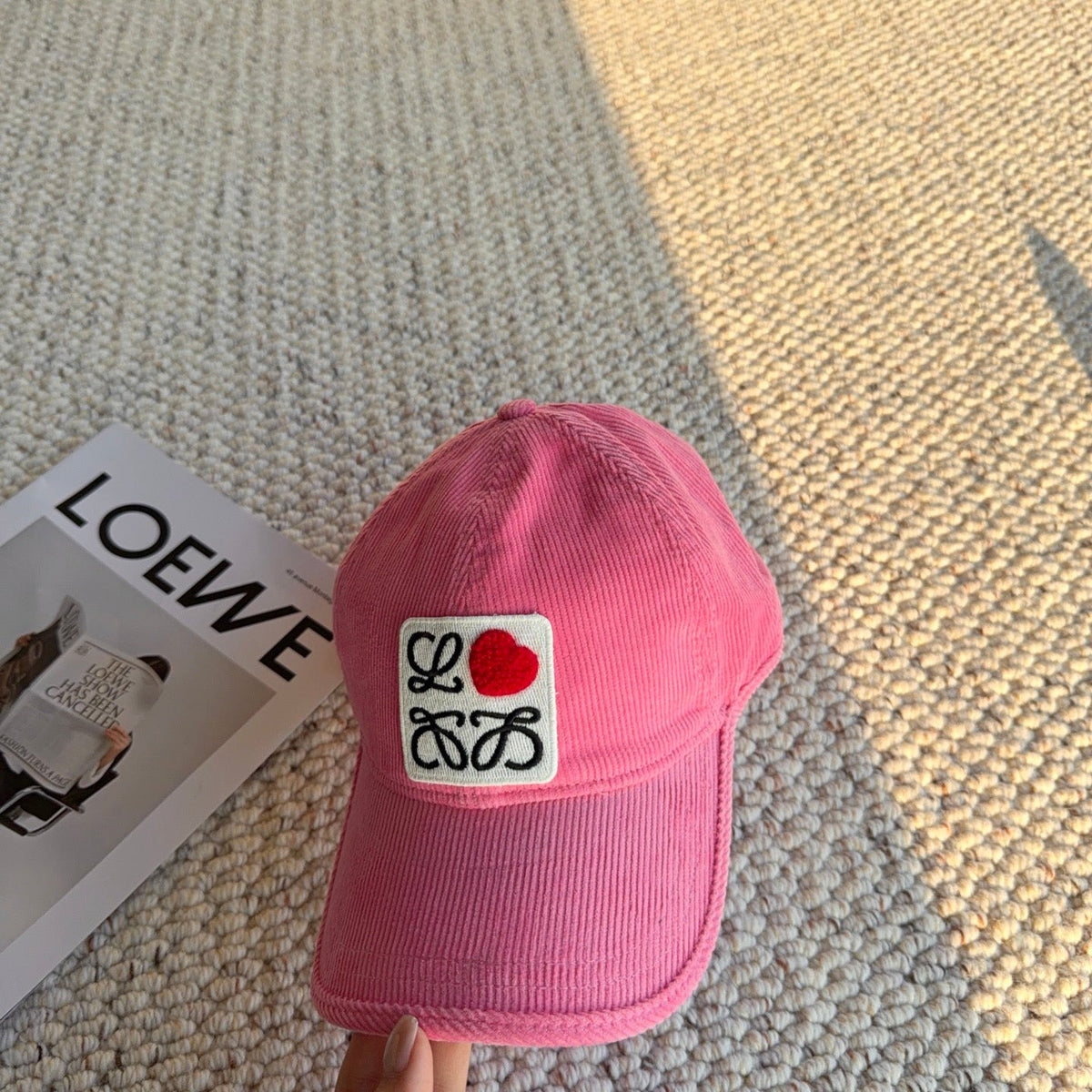 Loewe Corduroy Embroidered Baseball Cap - image 2