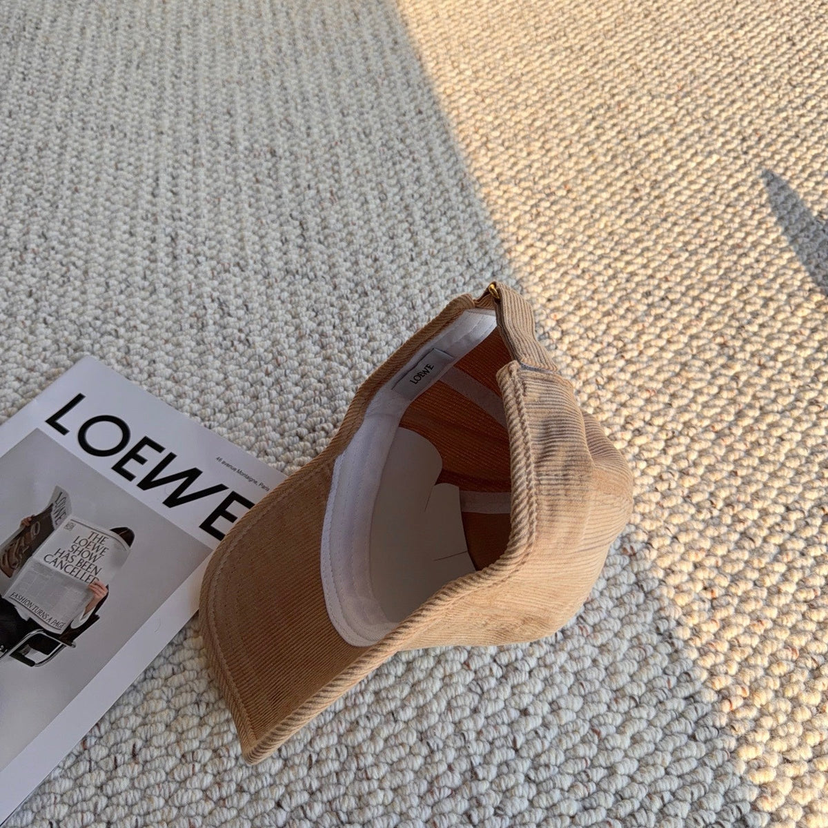 Loewe Corduroy Embroidered Baseball Cap - image 3