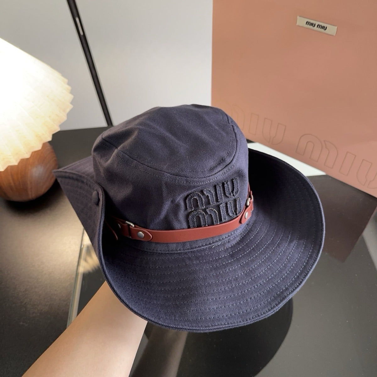 Miu Miu Embroidered Bucket Hat - image 2