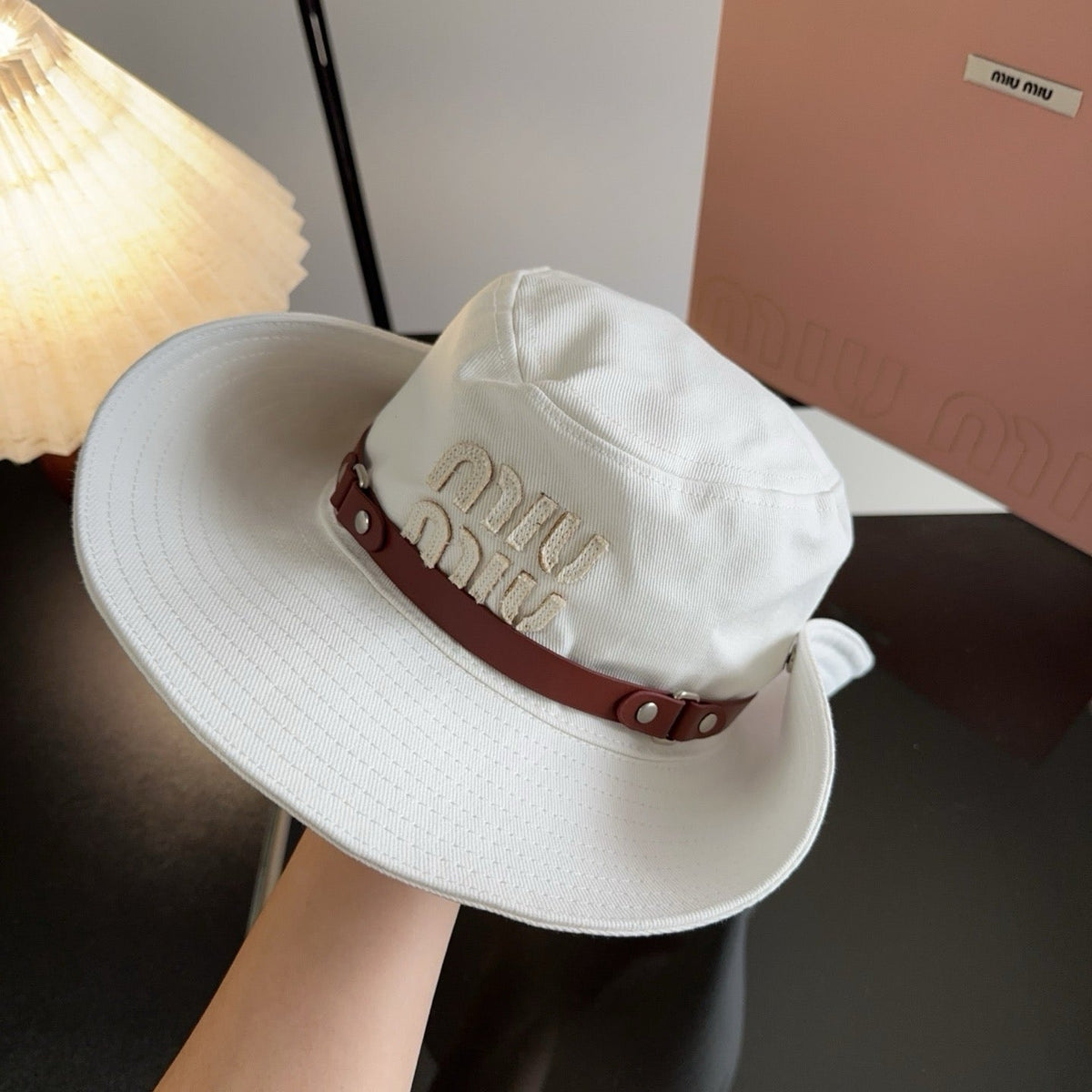 Miu Miu Embroidered Bucket Hat - image 2