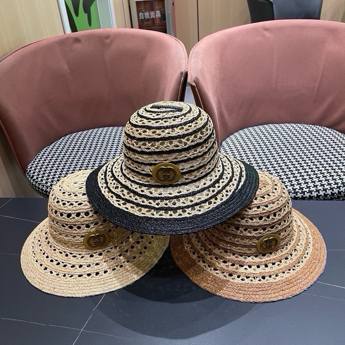 Gucci Woven Open Knit Bucket Hat - image 14