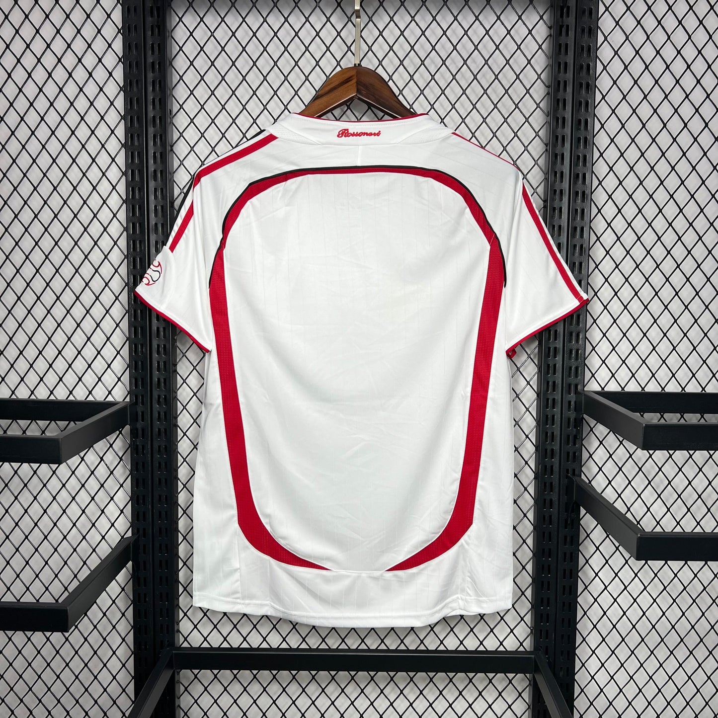 AC Milan 2006-07 Away Retro Jersey – Adidas White Red Champions League Final Athens Edition | Kaka Pirlo Maldini Bwin