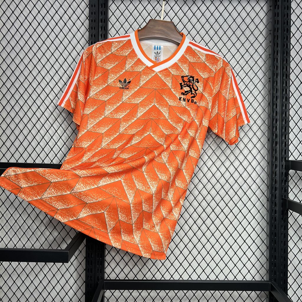 Netherlands 1988 UEFA Euro Home Retro Soccer Jersey – Adidas KNVB Gullit Van Basten Kit