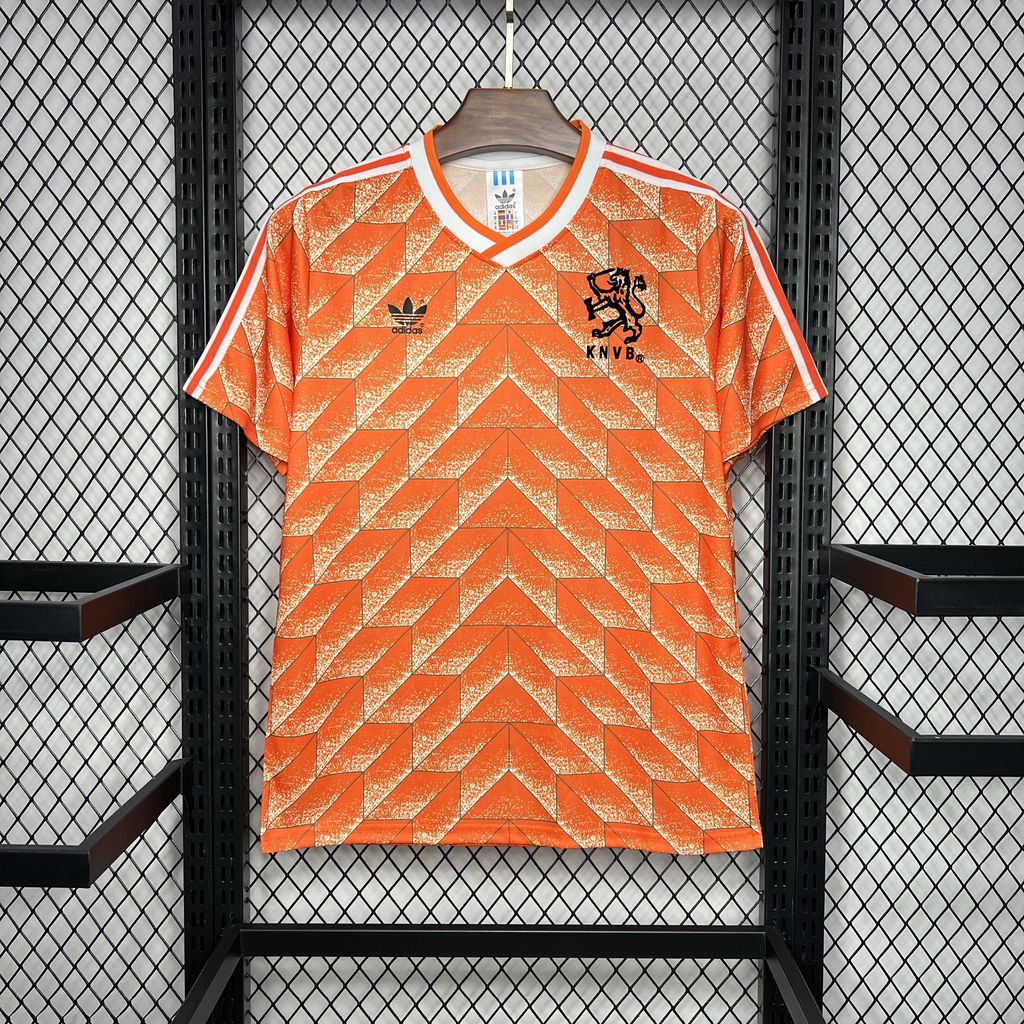 Netherlands 1988 UEFA Euro Home Retro Soccer Jersey – Adidas KNVB Gullit Van Basten Kit