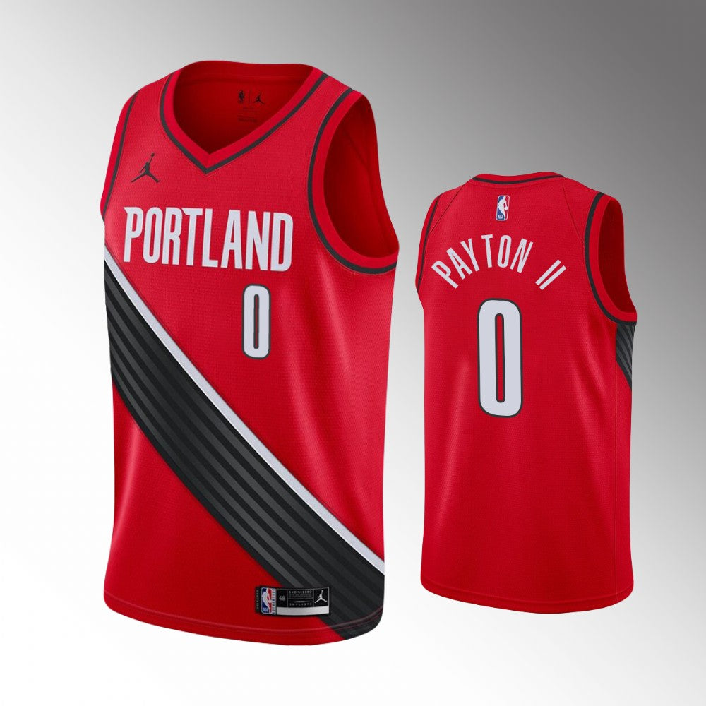 Gary Payton II #0 Portland Trail Blazers 2021-22 Statement Edition Red NBA Jersey – 75th Anniversary