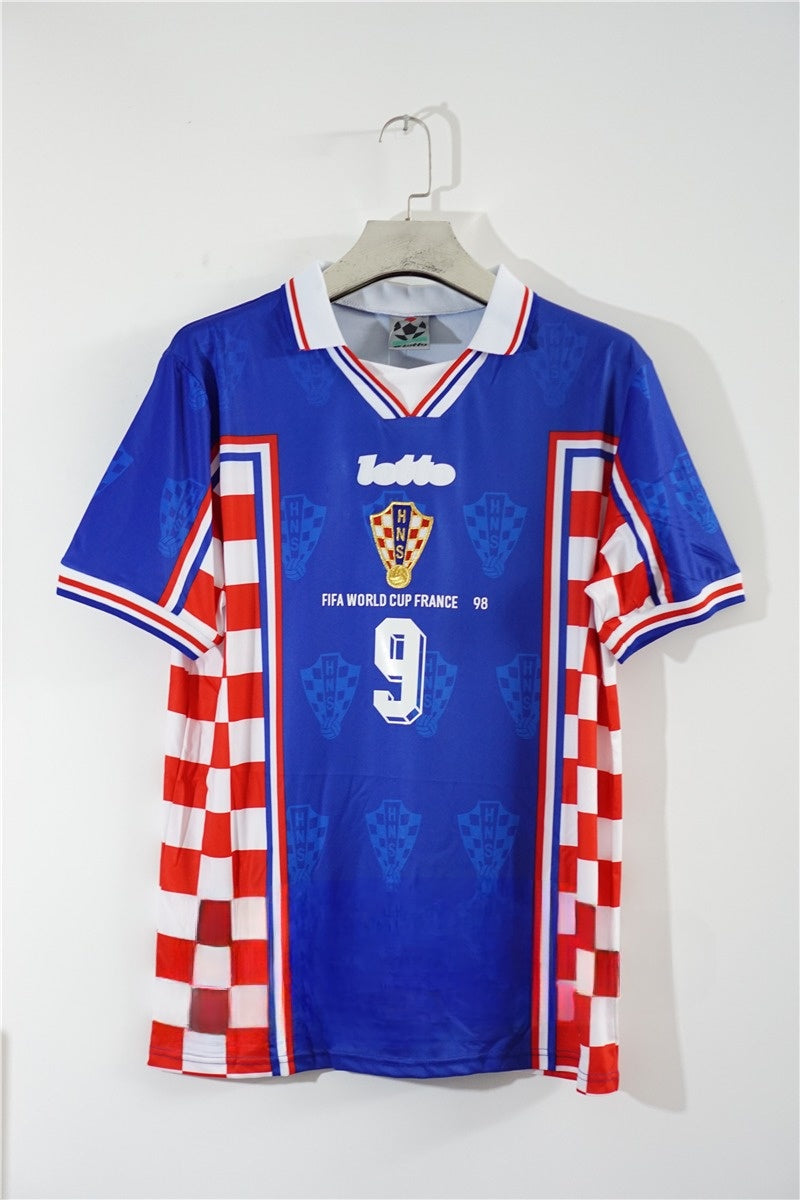 Croatia 1998 Away Retro Soccer Jersey – Lotto HNS World Cup Third Place Kit