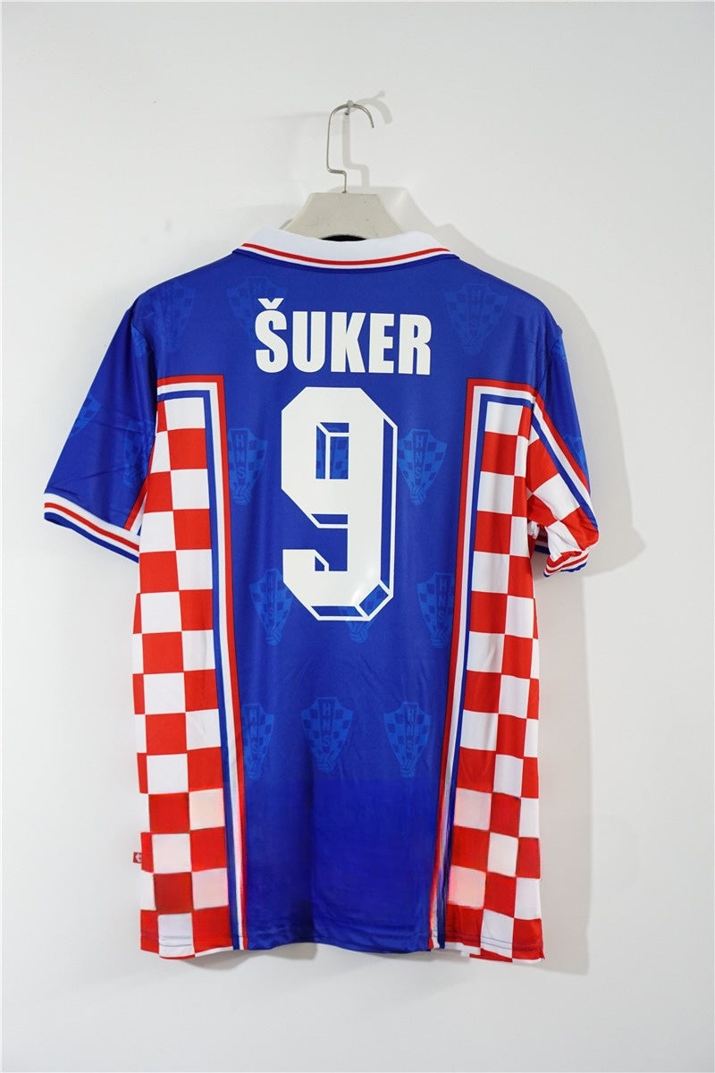 Croatia 1998 Away Retro Soccer Jersey – Lotto HNS World Cup Third Place Kit