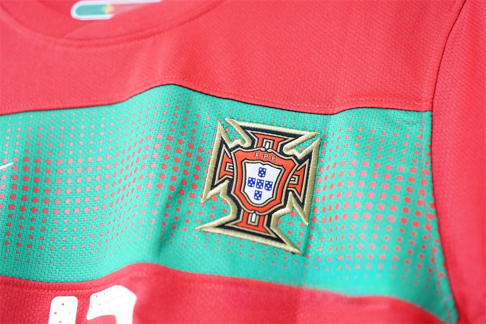 Portugal 2010 Home Jersey – Red Nike Dri-FIT Green Chest Band Retro 2010 FIFA World Cup South Africa Football Shirt | Ronaldo Deco Pepe Classic A Selecao das Quinas Kit