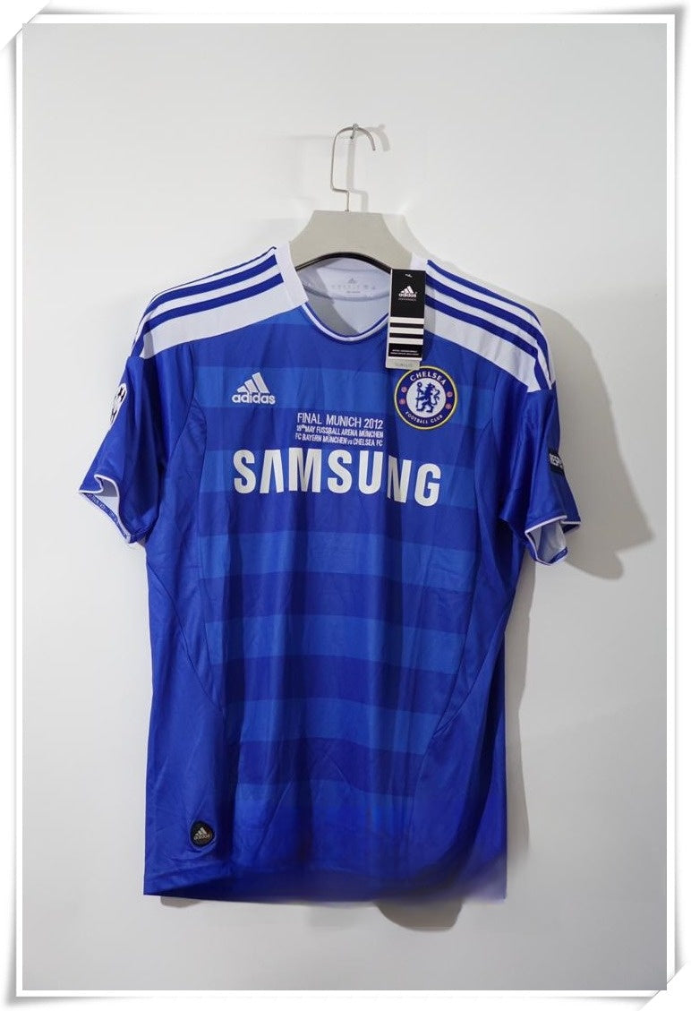 Chelsea 2011-12 Champions League Final Retro Jersey – Adidas Blue Samsung Munich Final Kit | Drogba Lampard Terry Era