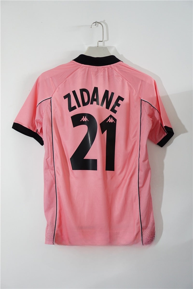 Juventus 1997-98 Away Retro Jersey – Kappa Pink Sony MiniDisc Del Piero Zidane Inzaghi Deschamps Davids Serie A Collectible Football Shirt