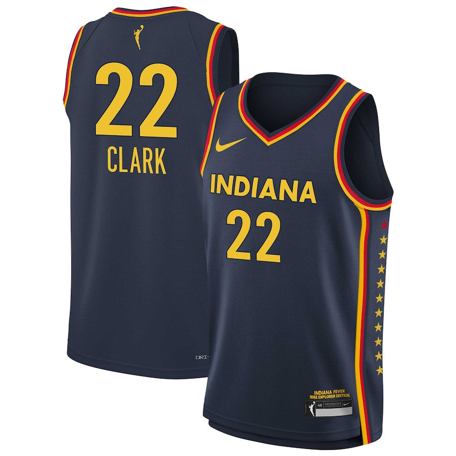 Caitlin Clark Indiana Fever #22 Nike Navy 2024 Explorer Edition Swingman Jersey - Men's, Women's & Youth